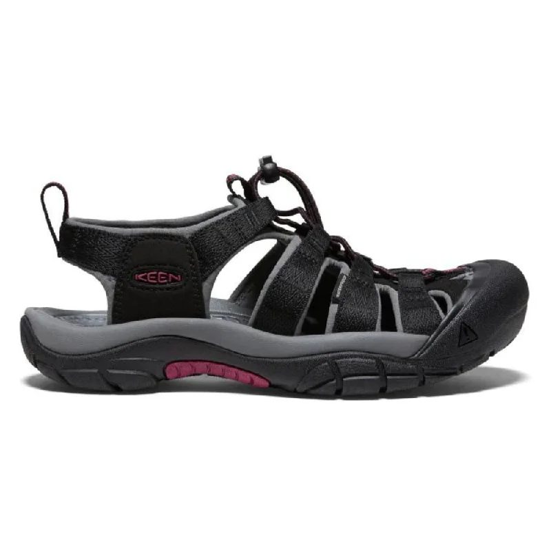 Keen Newport H2 Black/Raspberry Wine Sandal (Women's)