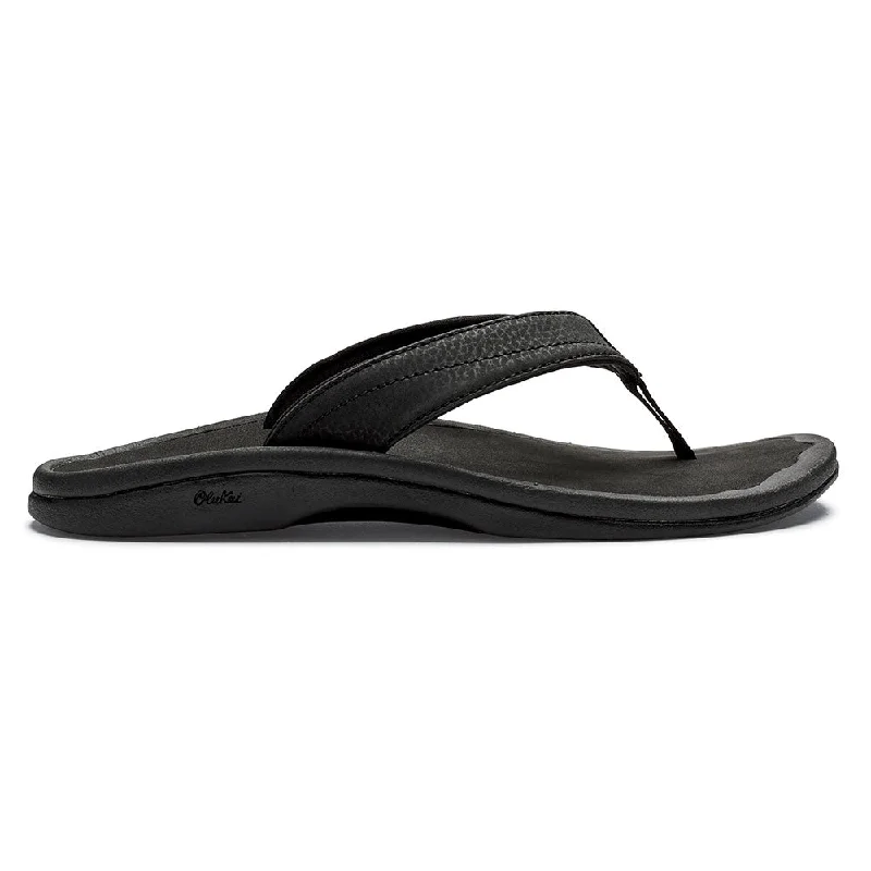 OluKai 'Ohana Flip Flop Sandal Black (Women's)