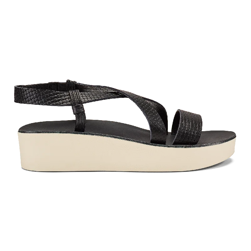 ‘Ōnohi Strappy - Black / White Sand