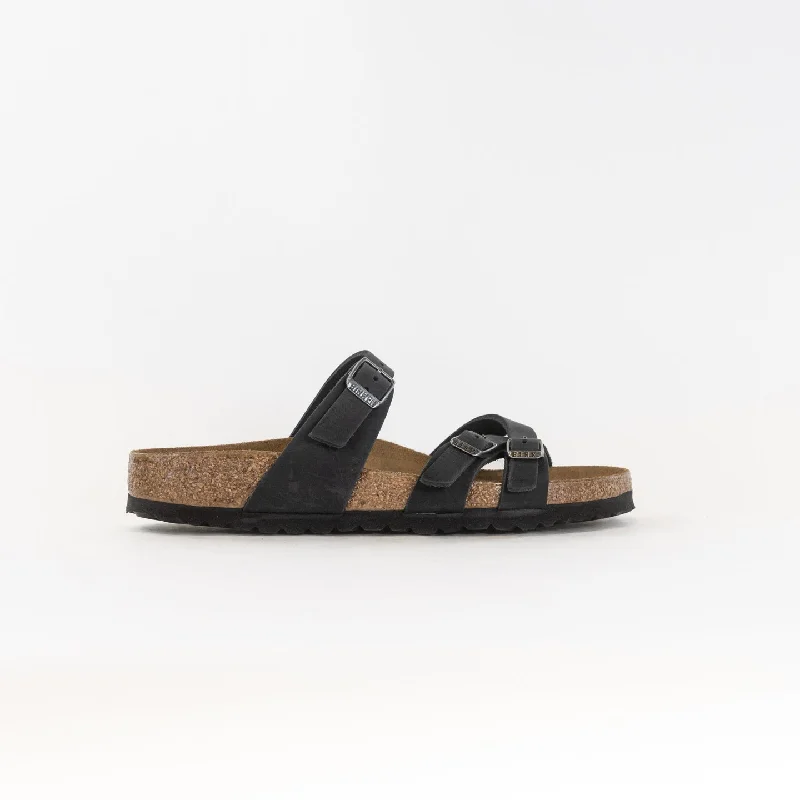 Birkenstock Franca Oiled Leather Narrow (Women's) - Black