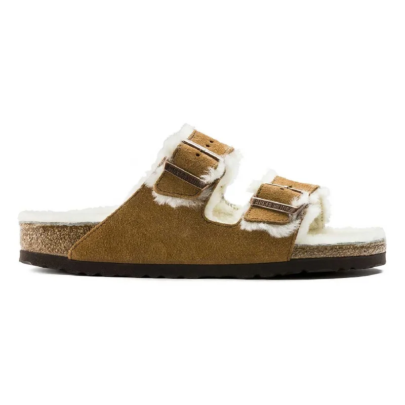 Birkenstock Men's Arizona Shearling Mink Suede