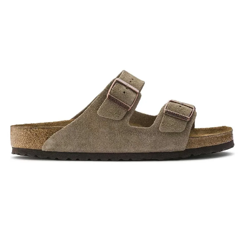 Birkenstock Men's Arizona Soft Footbed Taupe Suede