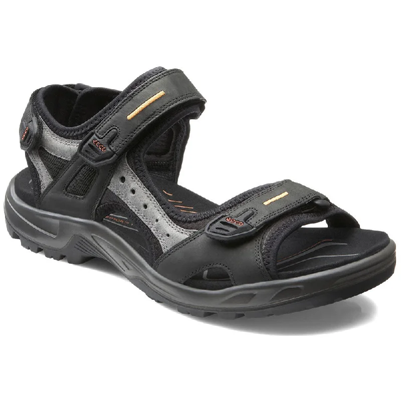 Ecco Yucatan Sandal Black/Mole Leather (Men's)