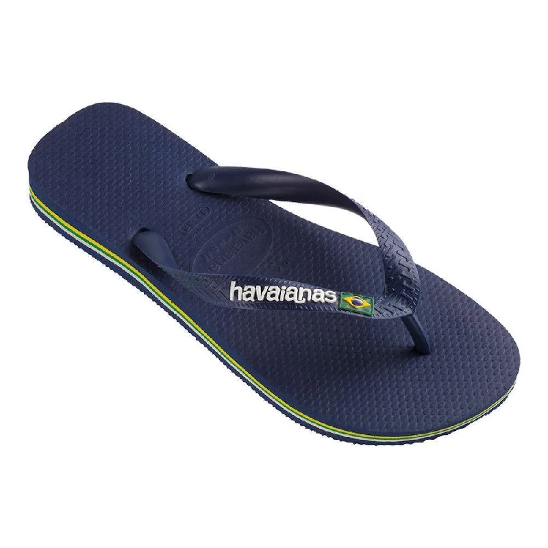 Havaianas Kids Brazil Logo Navy Blue (Sizes 2728-3334)