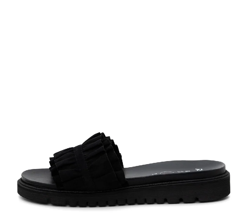 Keyes Women's Ruffle Slide Sandal